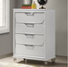 LARE  CHEST - White Contemporary Chest | NorCal Furniture Santa Clara CA