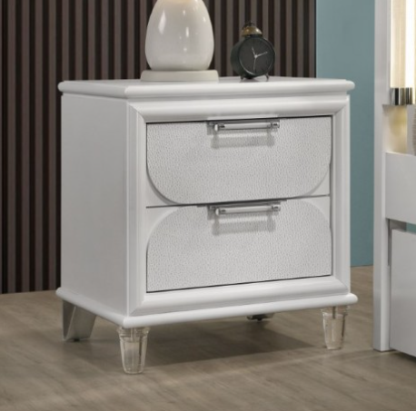 LARE  NIGHT STAND - White Contemporary Night Stand | NorCal Furniture Santa Clara CA