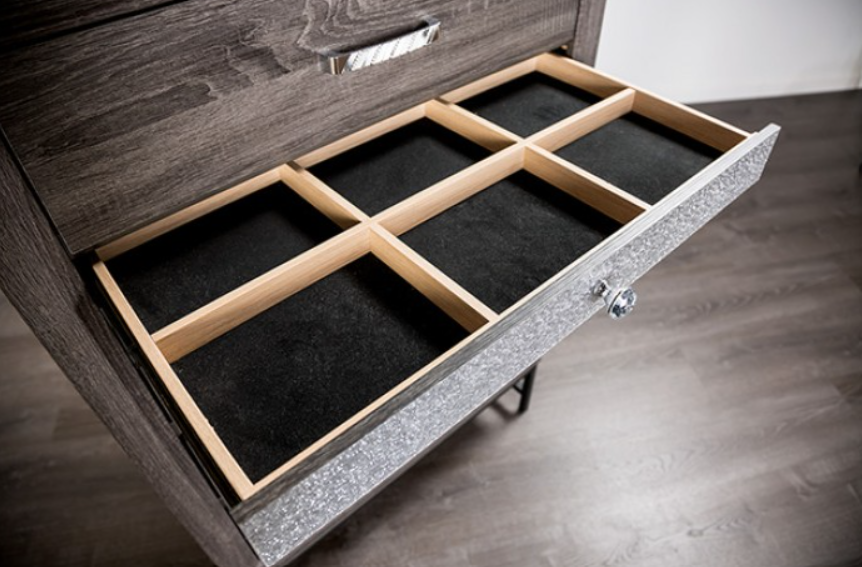 VOLET  NIGHT STAND - Grey Contemporary Night Stand | NorCal Furniture Santa Clara CA