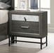 VOLET  NIGHT STAND - Grey Contemporary Night Stand | NorCal Furniture Santa Clara CA