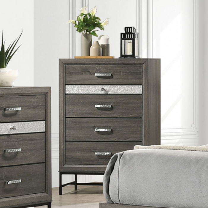 VOLET  CHEST - Grey Contemporary Chest | NorCal Furniture Santa Clara CA