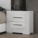 WHIT  NIGHT STAND - White Glam Night Stand | NorCal Furniture Santa Clara CA