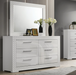 WHIT  DRESSER - White Glam Dresser | NorCal Furniture Santa Clara CA