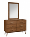 TRIM  DRESSER - Brown Mid-Century Modern Dresser | NorCal Furniture Santa Clara CA