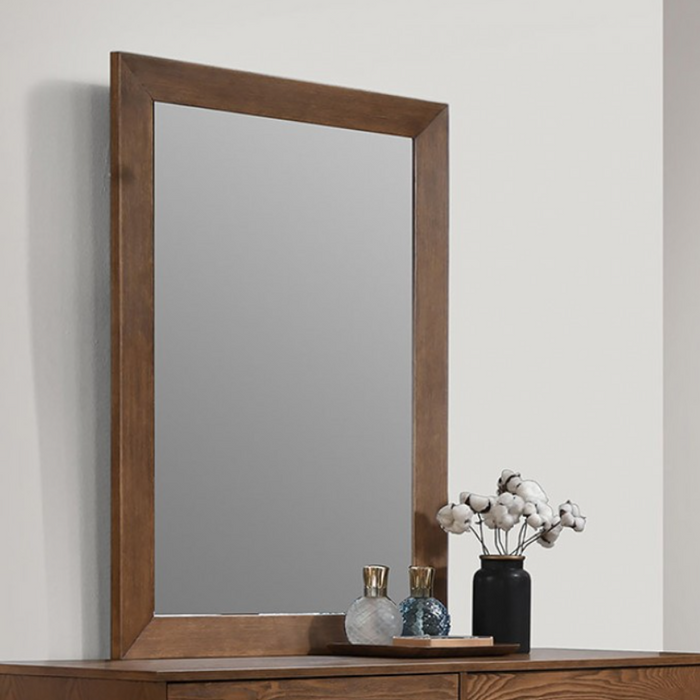 TRIM  MIRROR - Brown Mid-Century Modern Mirror | NorCal Furniture Santa Clara CA