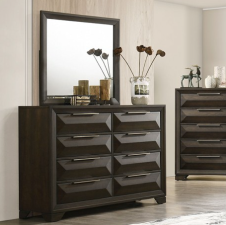HEXA  DRESSER - Brown Transitional Dresser | NorCal Furniture Santa Clara CA