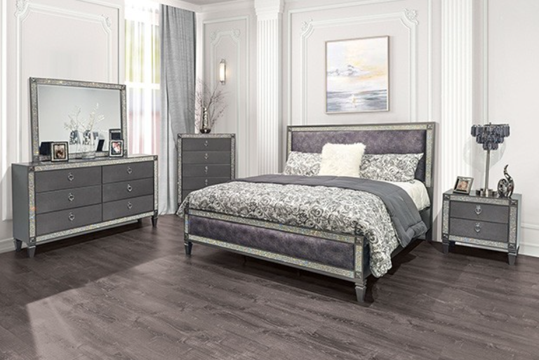 TITAN  DRESSER - Grey Glam Dresser | NorCal Furniture Santa Clara CA