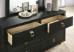 LATIM  DRESSER - Black Contemporary Dresser | NorCal Furniture Santa Clara CA