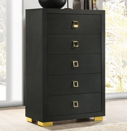 LATIM  CHEST - Black Contemporary Chest | NorCal Furniture Santa Clara CA