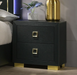 LATIM  NIGHT STAND - Black Contemporary Night Stand | NorCal Furniture Santa Clara CA
