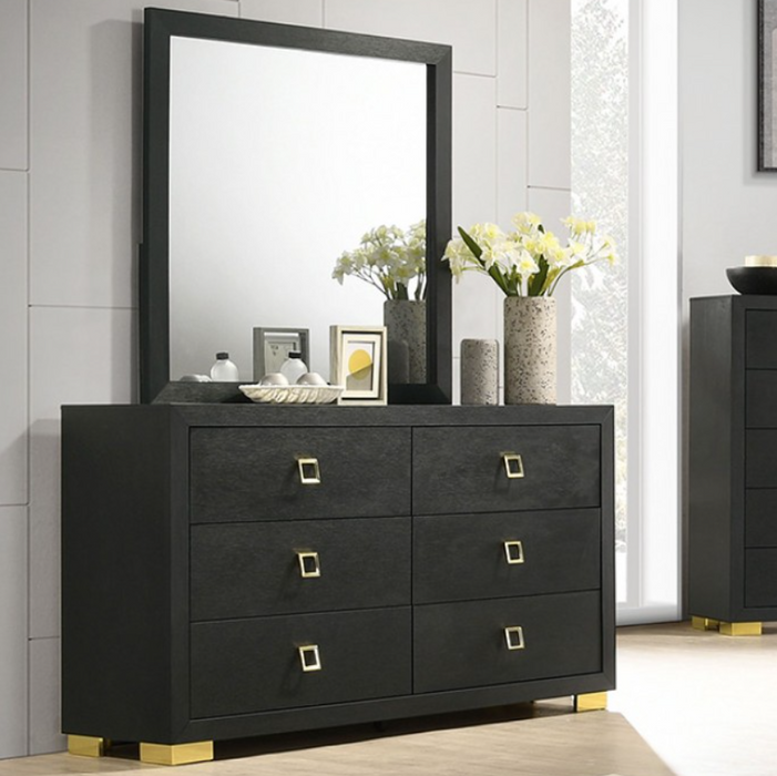 LATIM  DRESSER - Black Contemporary Dresser | NorCal Furniture Santa Clara CA