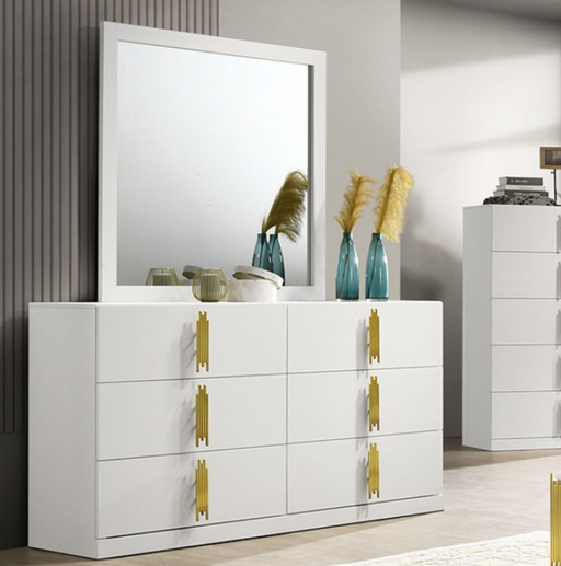 BASIL  DRESSER - Gold Contemporary Dresser | NorCal Furniture Santa Clara CA