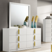 BASIL  DRESSER - Gold Contemporary Dresser | NorCal Furniture Santa Clara CA