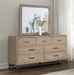 SANDLE  MIRROR - Brown Transitional Mirror | NorCal Furniture Santa Clara CA