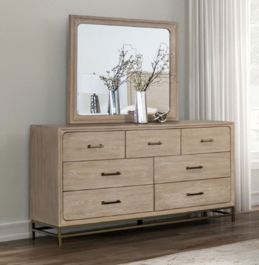SANDLE  DRESSER - Brown Transitional Dresser | NorCal Furniture Santa Clara CA