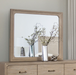SANDLE  MIRROR - Brown Transitional Mirror | NorCal Furniture Santa Clara CA