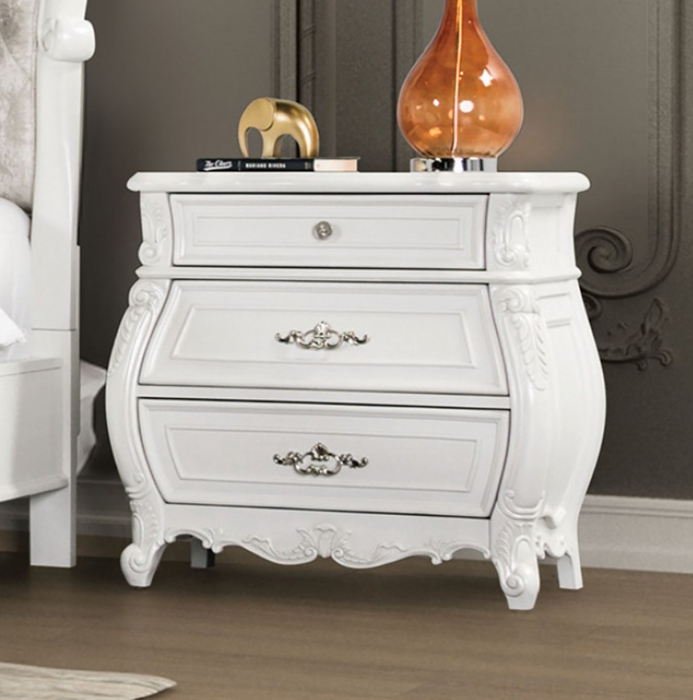 VALE  NIGHT STAND - White Traditional Night Stand | NorCal Furniture Santa Clara CA