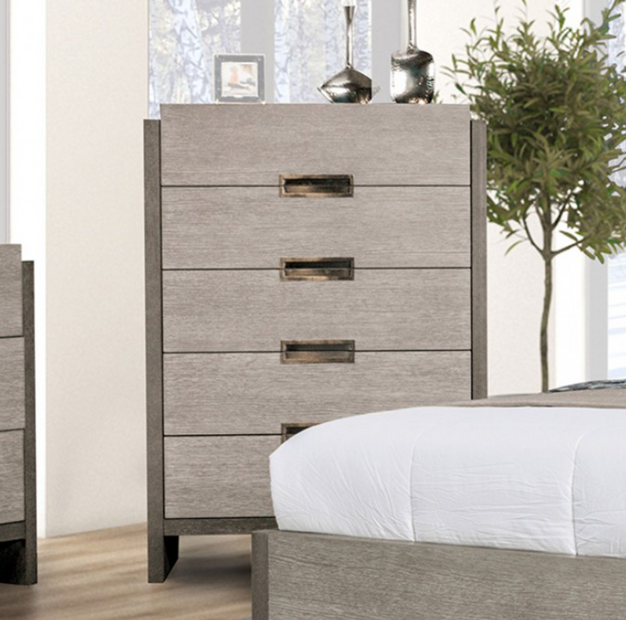 GRIST  CHEST - Grey Contemporary Chest | NorCal Furniture Santa Clara CA