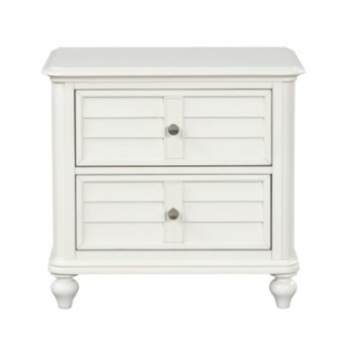 WHITH  NIGHT STAND - White Transitional Night Stand | NorCal Furniture Santa Clara CA