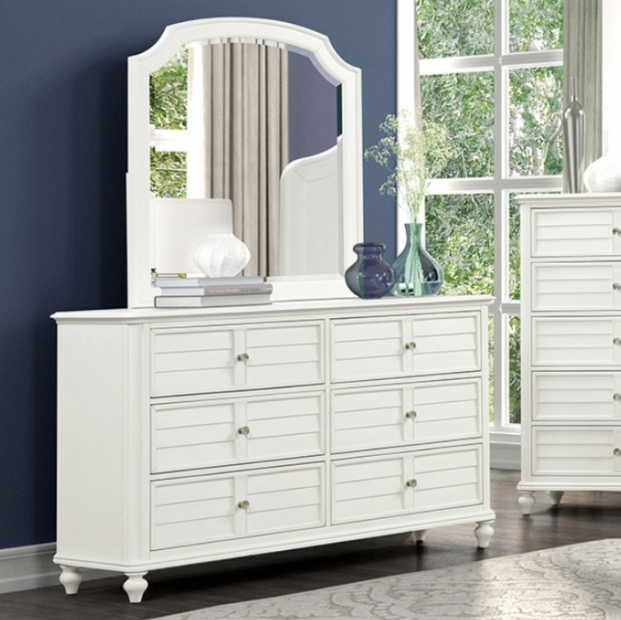 WHITH  DRESSER - White Transitional Dresser | NorCal Furniture Santa Clara CA