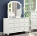 WHITH  DRESSER - White Transitional Dresser | NorCal Furniture Santa Clara CA