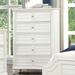 WHITH  CHEST - White Transitional Chest | NorCal Furniture Santa Clara CA