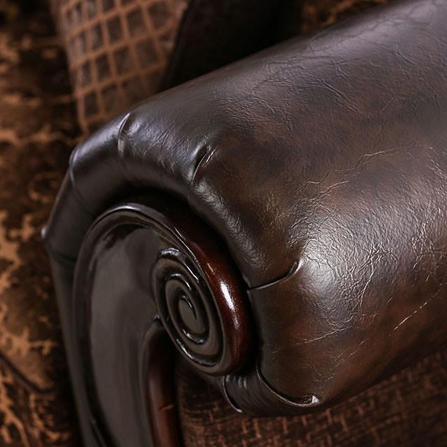 ELPIS Brown/Espresso Sofa