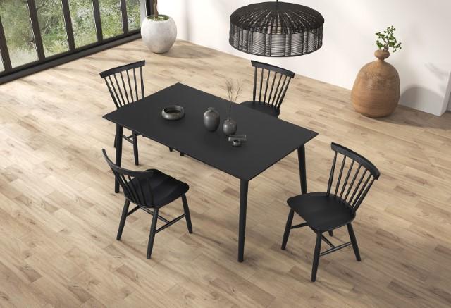 Beale Dining Table Walnut & Black