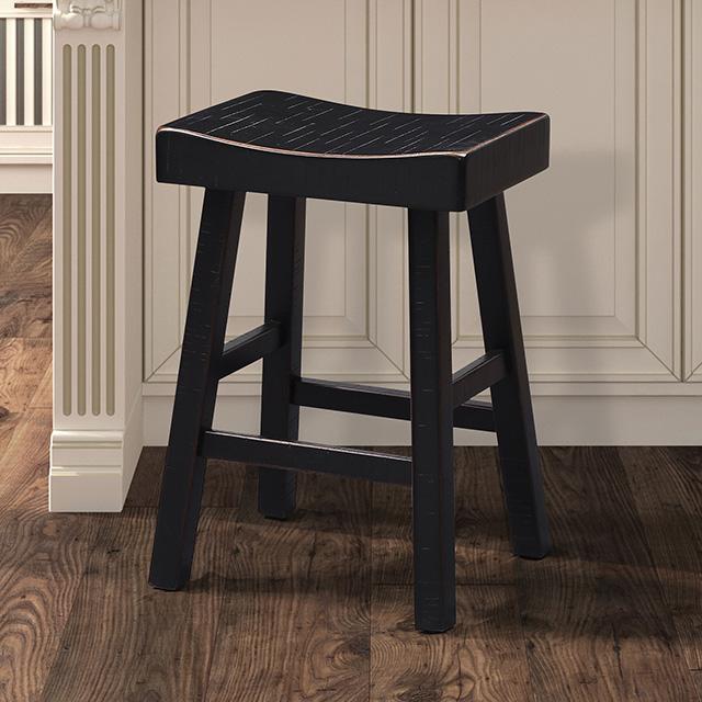 Biasca 24" Stool (2/CTN) White, Brown, & Black
