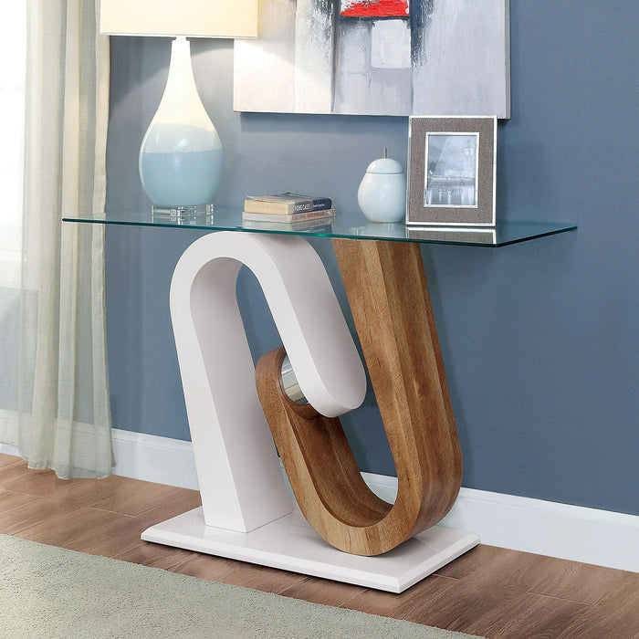 Jade Sofa Table - White Contemporary Sofa Table | NorCal Furniture Santa Clara CA