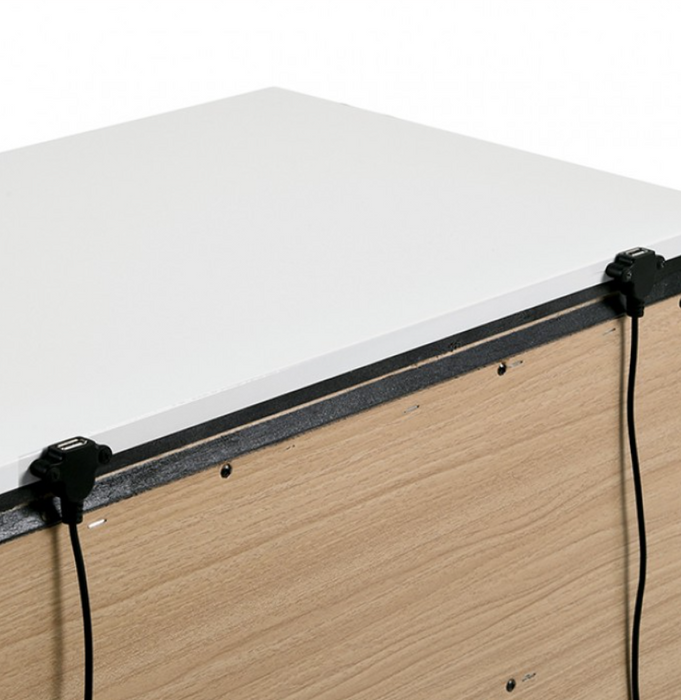BIRFELL  NIGHT STAND - Gold Contemporary Night Stand | NorCal Furniture Santa Clara CA