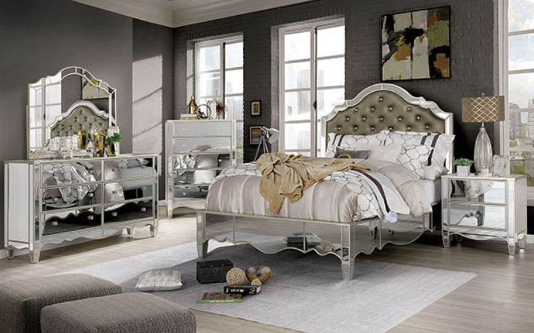 ELORA  CHEST - Grey Glam Chest | NorCal Furniture Santa Clara CA