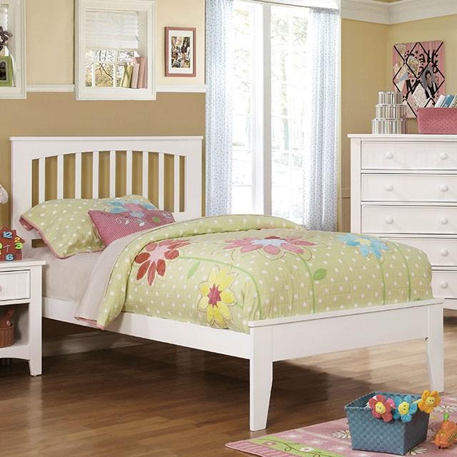Pine Brook Cherry & White Full Bed
