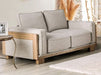 Pine Loveseat - Brown Contemporary Loveseat | NorCal Furniture Santa Clara CA