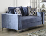 Ocean Loveseat - Blue Contemporary Loveseat | NorCal Furniture Santa Clara CA