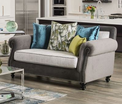 Juno Loveseat - Grey Transitional Loveseat | NorCal Furniture Santa Clara CA