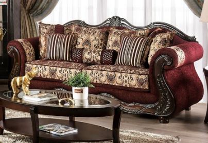 Jasper Sofa - Red Traditional Sofa | NorCal Furniture Santa Clara CA