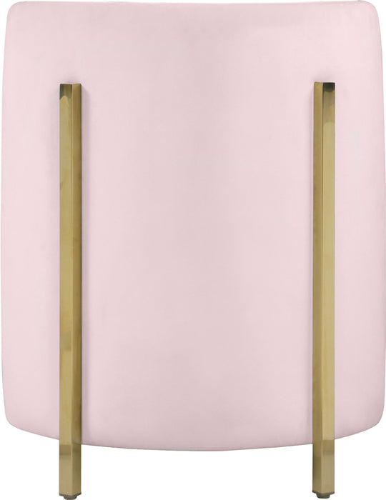 Rotunda Pink Velvet Accent Chair
