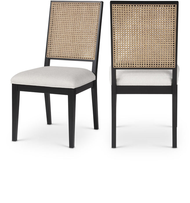 Lucid Black Velvet Dining Chair