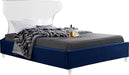 Ghost Navy Velvet Bed