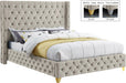 Savan Velvet Bed - Cream