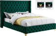 Savan Velvet Bed - Green