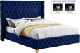 Savan Velvet Bed - Navy