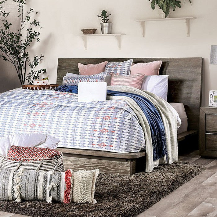 GICKSTOWN BED - Brown Transitional Panel Bed Bed | NorCal Furniture Santa Clara CA