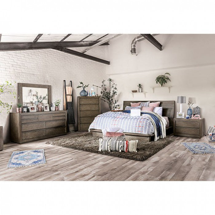 GICKSTOWN BED - Brown Transitional Panel Bed Bed | NorCal Furniture Santa Clara CA