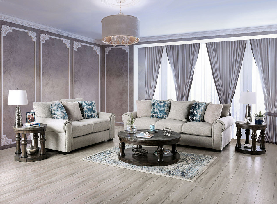 Oak Sofa - Beige Transitional Sofa | NorCal Furniture Santa Clara CA