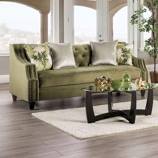 Oslo Sofa - Green Transitional Sofa | NorCal Furniture Santa Clara CA