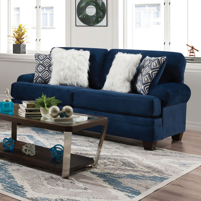 Milo Sofa - Blue Transitional Sofa | NorCal Furniture Santa Clara CA