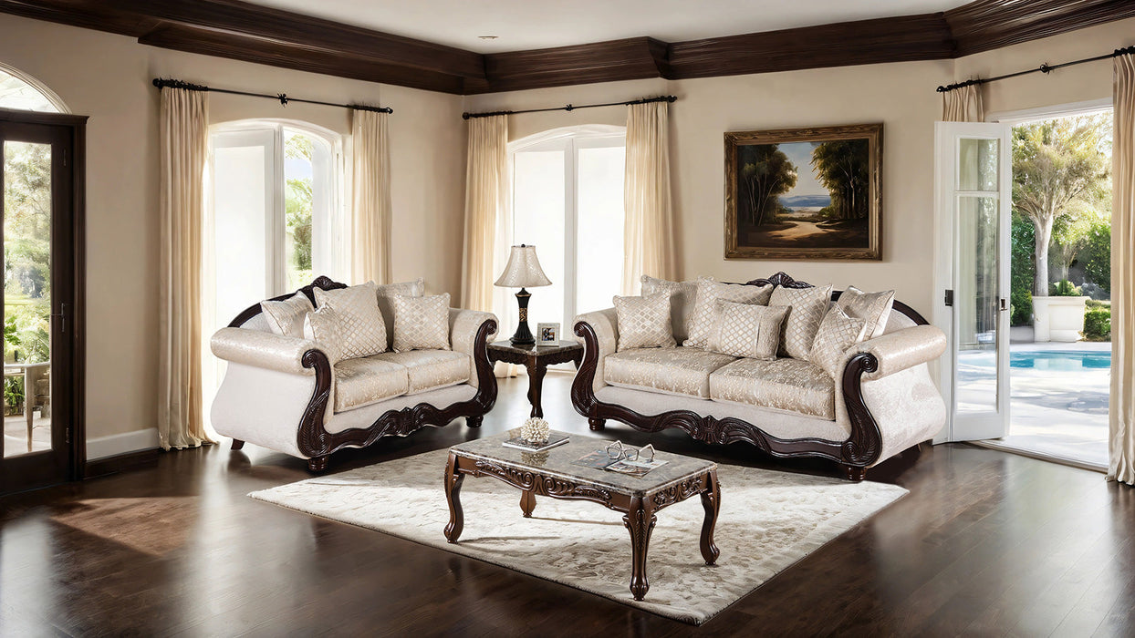 Ozark Loveseat - Beige Traditional Loveseat | NorCal Furniture Santa Clara CA