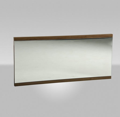 Rondo Mid-Century Walnut Mirror
